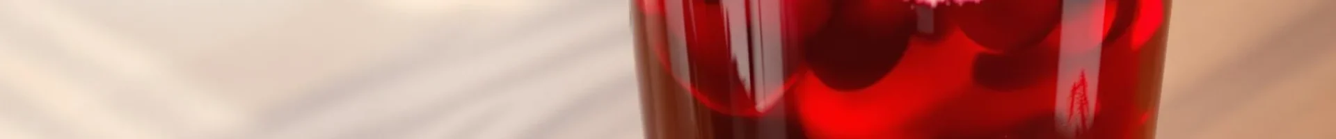 Glass of cranberry juice for drug test prep alongside fresh cranberries and a cannabis leaf on a rustic wooden table.