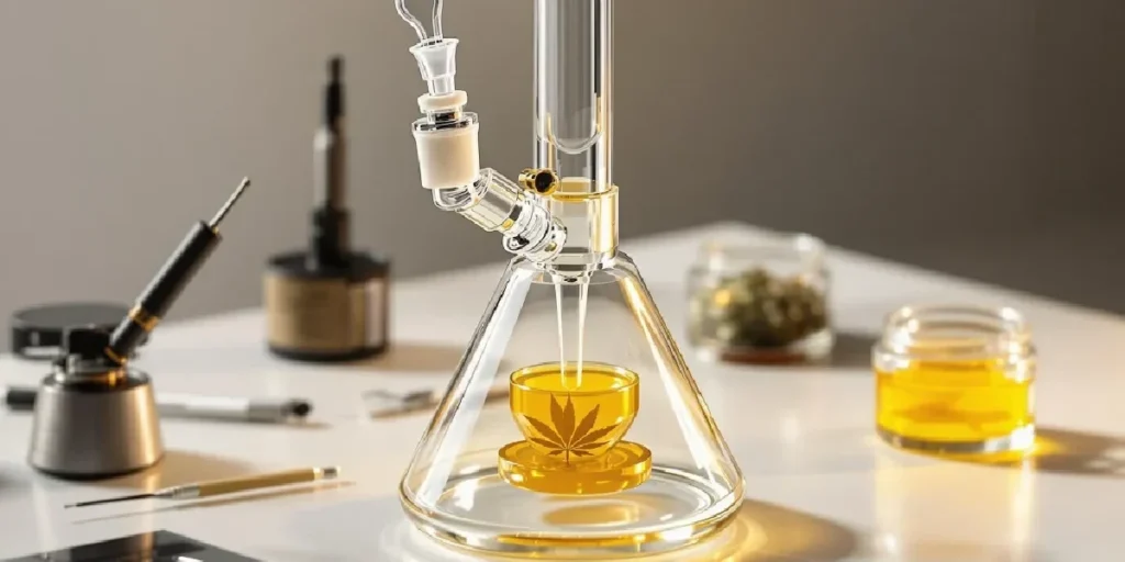 Basic dab rig setup with concentrate oil for beginners
