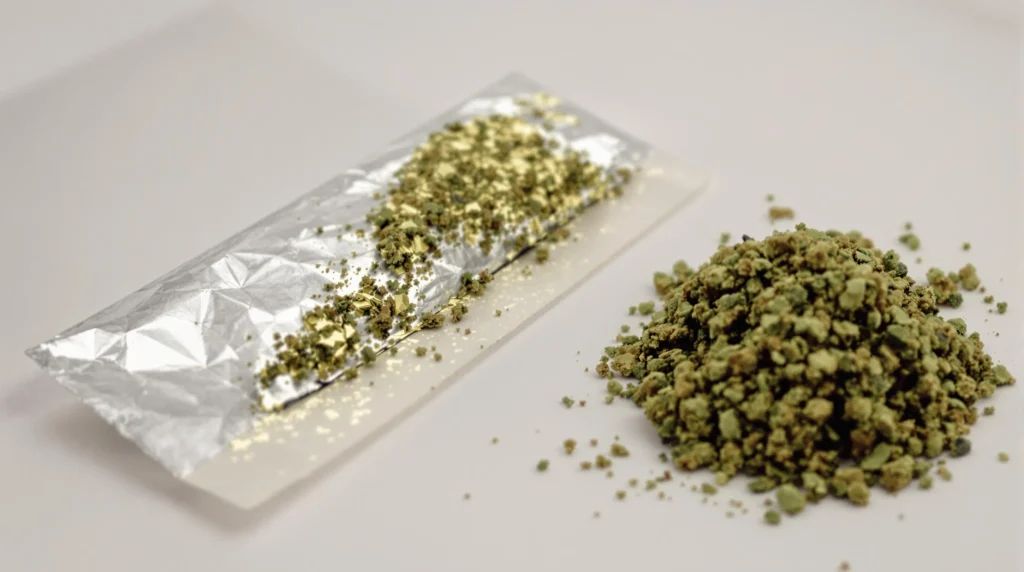 What Can You Use to Roll Up at Home? Gum wrapper used as a rolling paper alternative for cannabis.