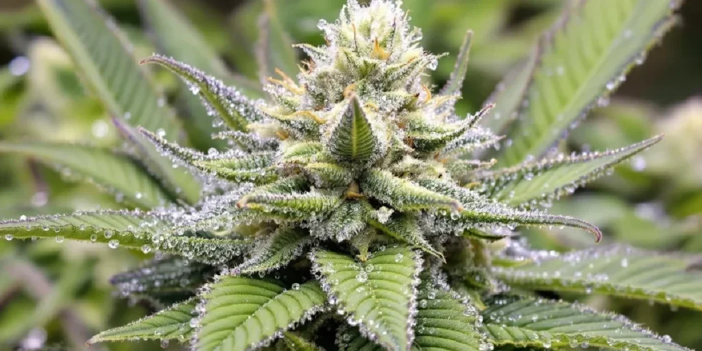 Applying dry organic amendments to soil for cannabis cultivation.