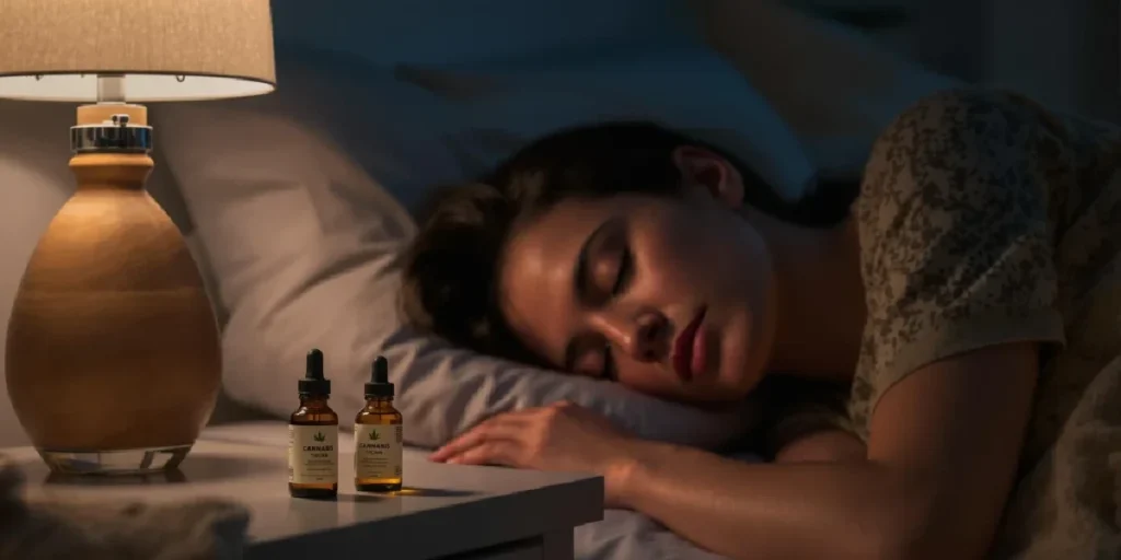 cannabis aromatherapy diffuser for sleep relaxation environment