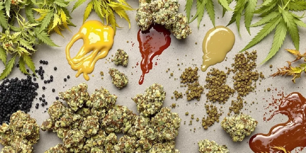 close-up of terp sauce concentrate in a glass container