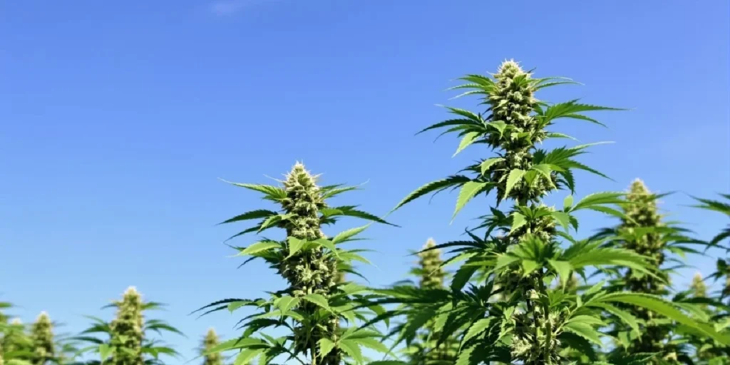 autoflower cannabis plants growing outdoors showing strong genetics