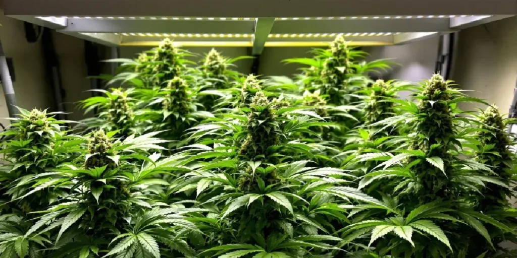 indoor grow of 70 30 indica dominant cannabis plants