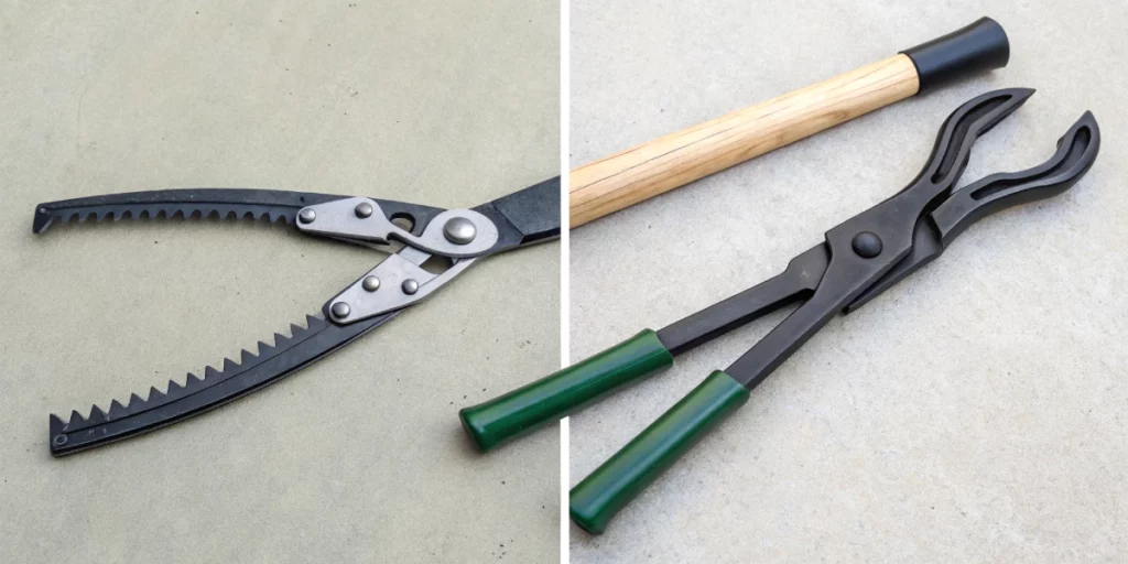 Comparison of Grabba tool and traditional trimming tools, illustrating Grabba's innovative design and ease of use in cannabis cultivation