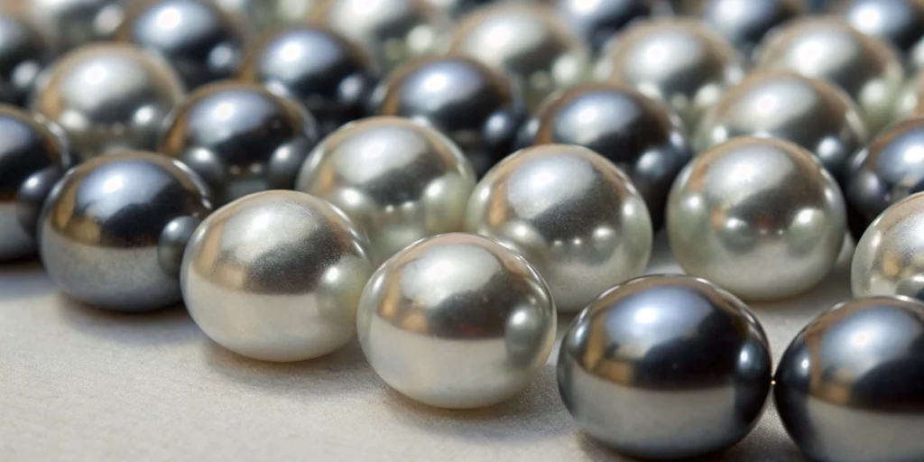 Close-up of Silicone Carbide Pearls displaying their uniform shape and durability, essential for cannabis equipment maintenance.