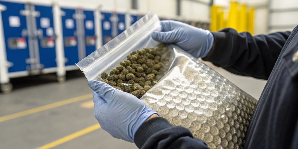 Bubble mailer containing cannabis seeds representing is it legal to buy cannabis seeds shipping