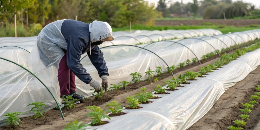 when to plant cannabis seed with row covers against frost