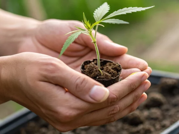 when to plant cannabis seed in trays under natural sunlight