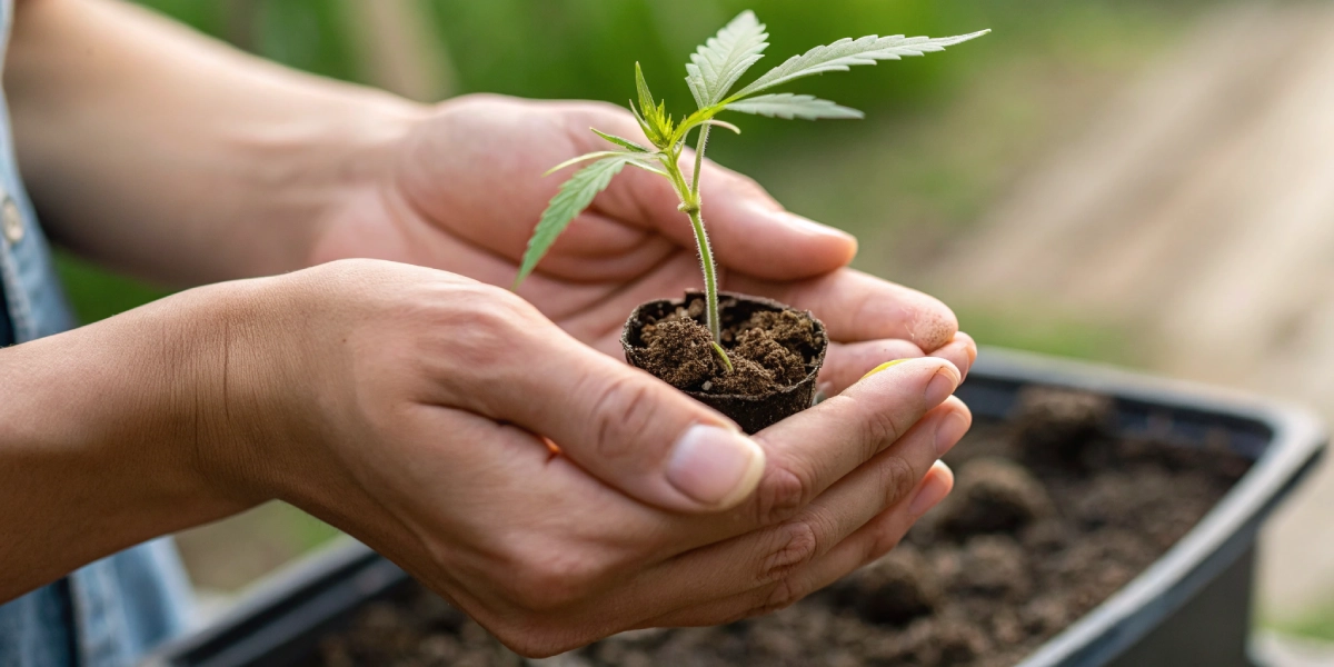 when to plant cannabis seed in trays under natural sunlight
