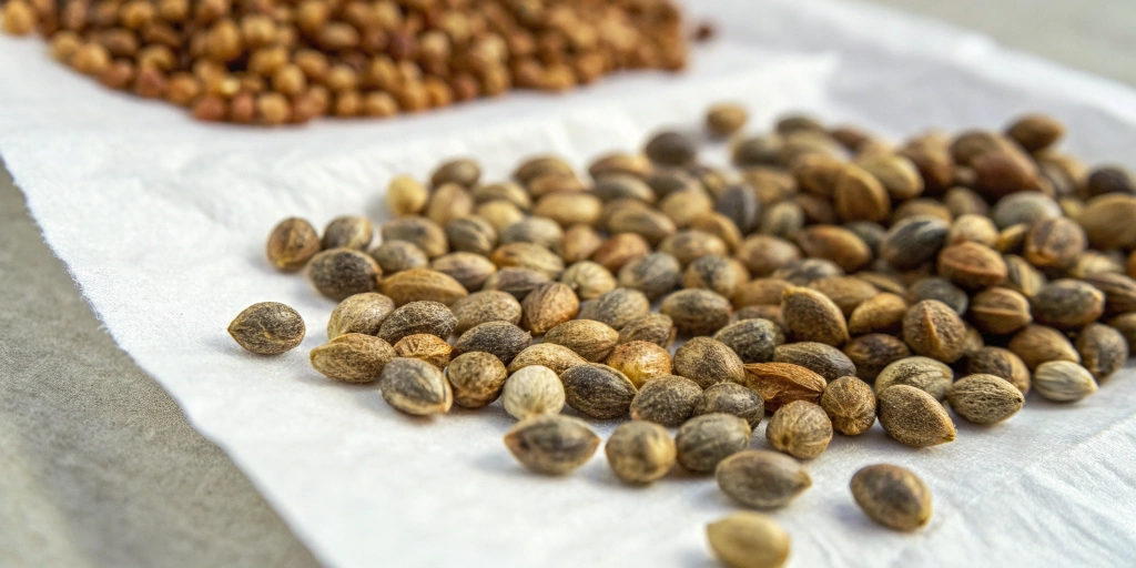 Color variation chart of cannabis seeds to evaluate how long do cannabis seeds last