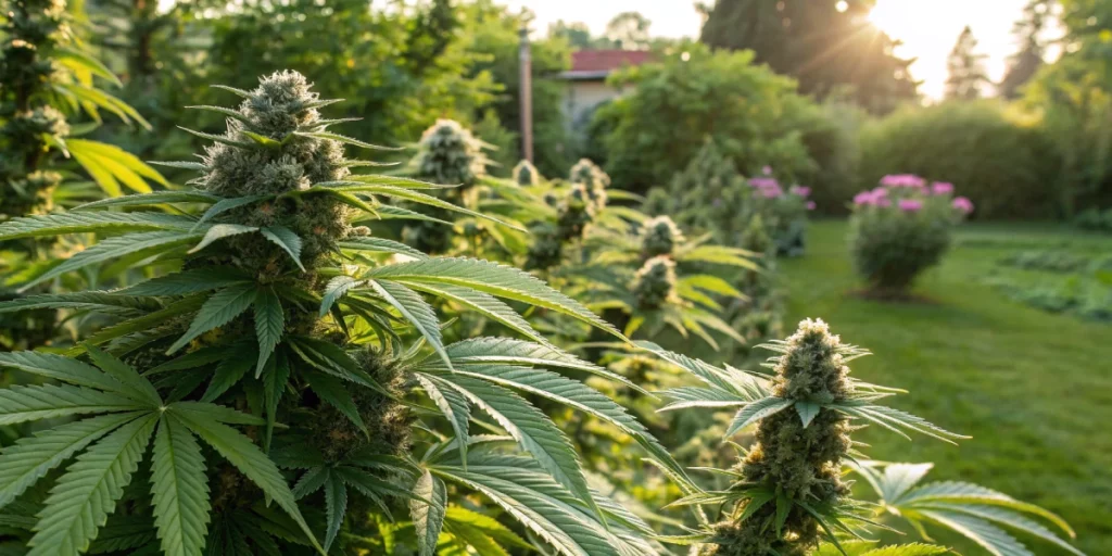 northern lights cannabis seeds mature plants covered in trichomes