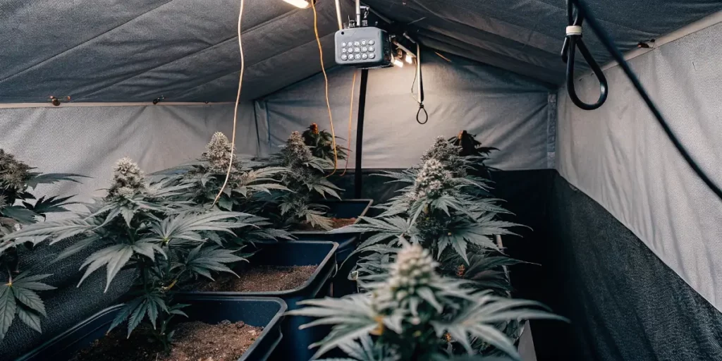 Infographic detailing Punch Pie Tyson’s seed-to-harvest cycle: high nitrogen vegetative growth with an 18-hour light cycle, phosphorus-potassium flowering phase at pH 5.5–6.5, optimized for hydroponic systems.