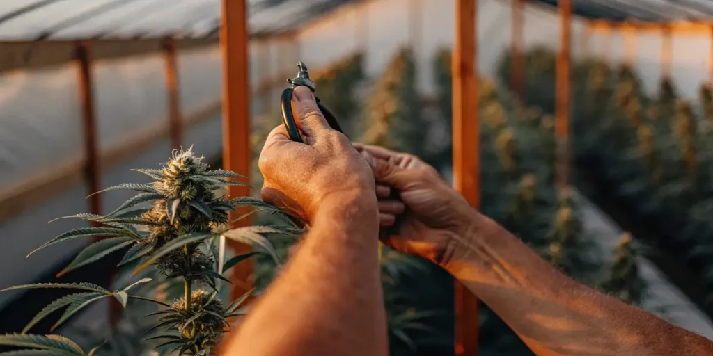 Trimming Fan Leaves During Flowering