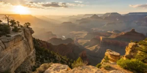 Sunrise over the Grand Canyon, one of the most awe-inspiring locations to visit while high.