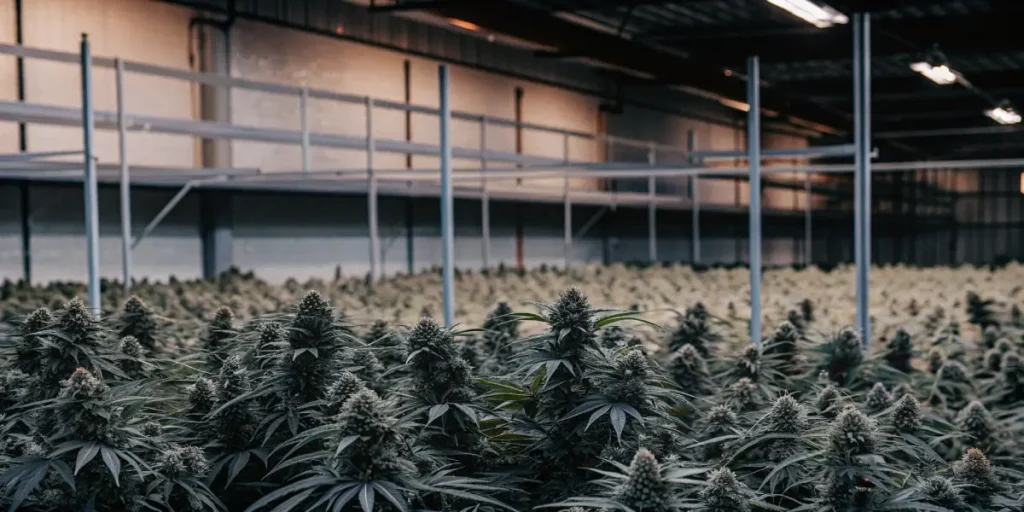 Large-scale indoor marijuana cultivation facility
