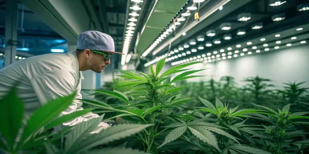 Indoor cannabis cultivation facility operated by Germany’s top firms.