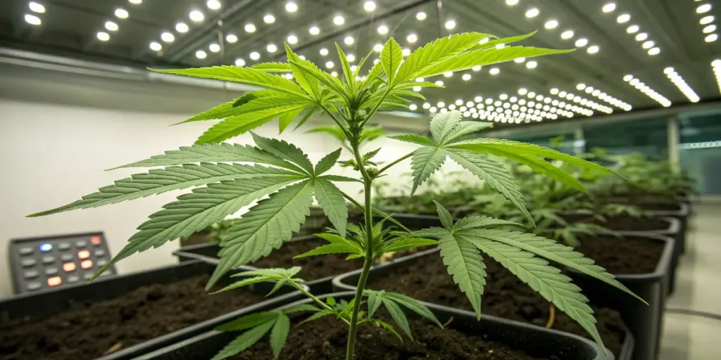 Grow Gorilla King Auto developing new leaves in a ventilated indoor grow room.