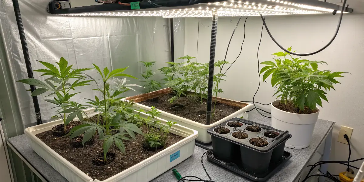 cannabis plant root development and strong foundation for healthy growth