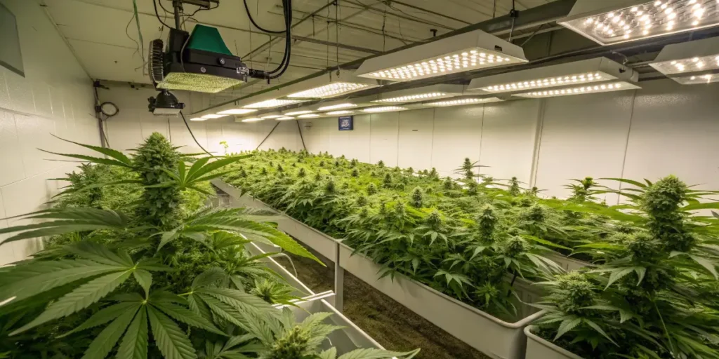 Cannabis affects the five senses in professional indoor cultivation setup