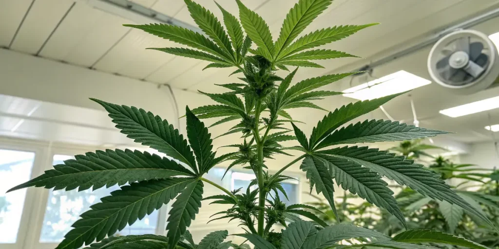 NL5 Haze Mist entering early flowering stage in indoor grow room