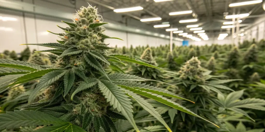 Original Clon cannabis plants growing in vegetative stage indoors
